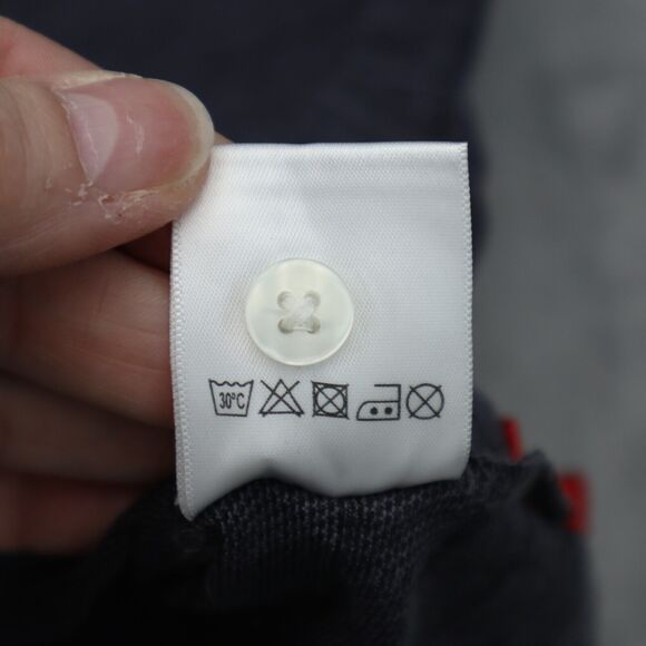 Payne Stewart Shirt Mens LS L Black Gray Check Legacy Polo 100% cotton Casual - Picture 3 of 16